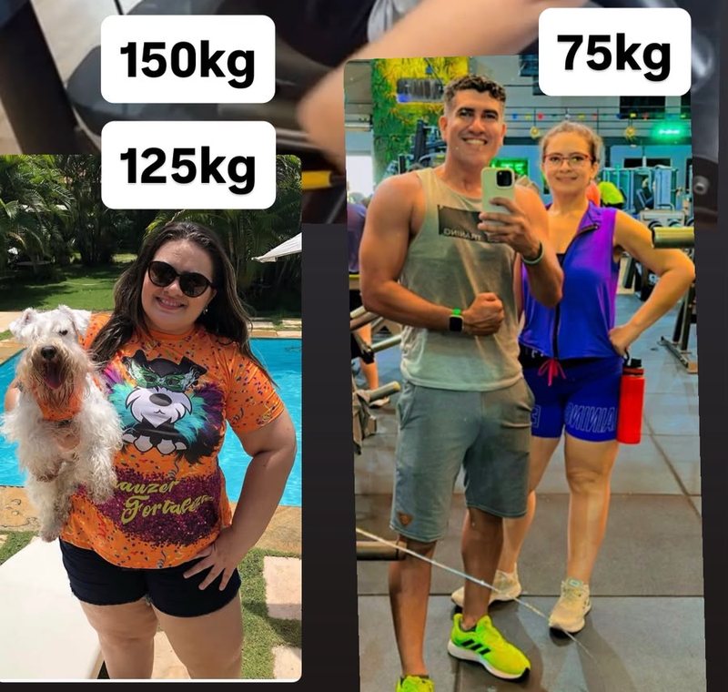 Camila, antes e depois, com o Roosevelt