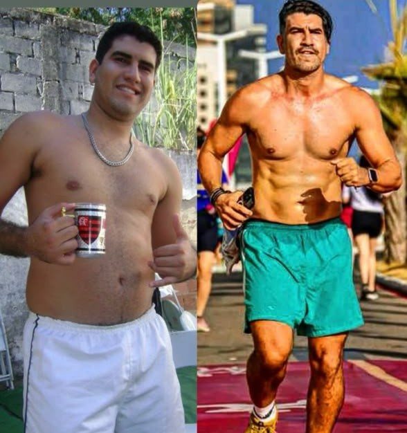 Antes e depois de aluno