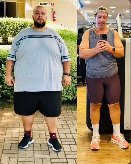 Antes e depois de aluno